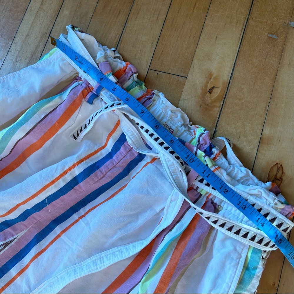 Lemlem x H&M Colorful Belted Linen Cotton Bohemian Short - Picture 9 of 10